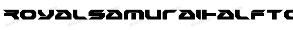 RoyalSamuraiHalftoneItalic-34p3字体转换