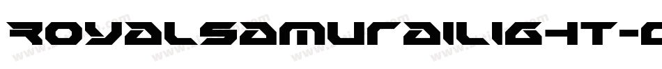 RoyalSamuraiLight-qrgr字体转换