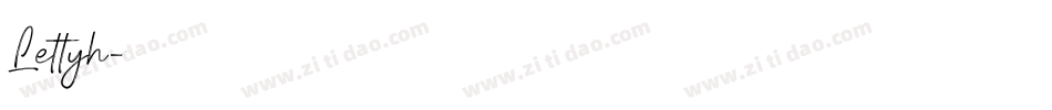 Lettyh字体转换