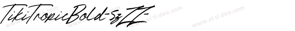 TikiTropicBold-5zZZ字体转换