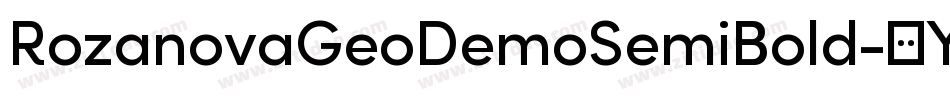 RozanovaGeoDemoSemiBold-9YM65字体转换