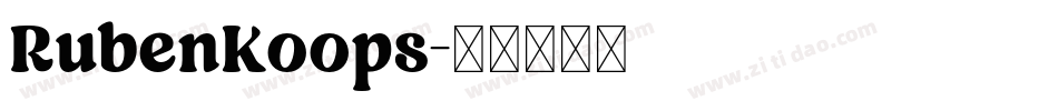 RubenKoops字体转换