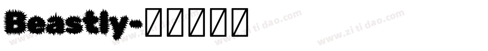 Beastly字体转换
