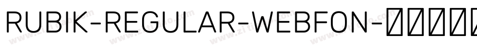 RUBIK-REGULAR-WEBFON字体转换