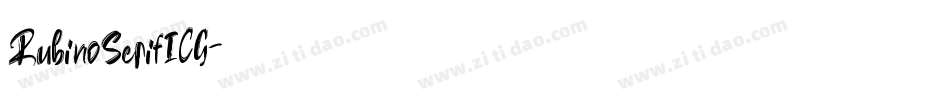 RubinoSerifICG字体转换