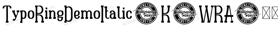 TypoRingDemoItalic-K7WRA字体转换
