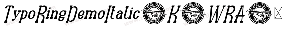 TypoRingDemoItalic-K7WRA字体转换