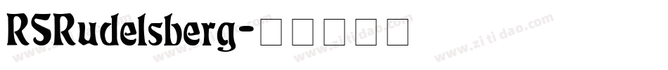 RSRudelsberg字体转换