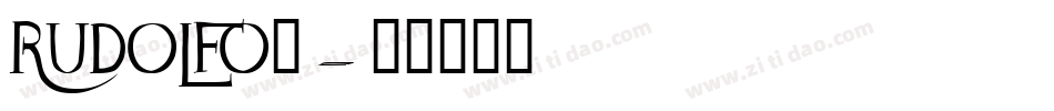 RUDOLFO_字体转换