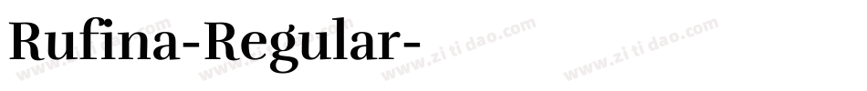 Rufina-Regular字体转换