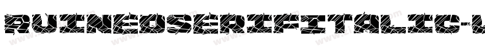 RuinedSerifItalic-lOaD字体转换