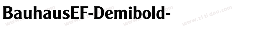 BauhausEF-Demibold字体转换