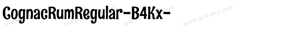 CognacRumRegular-B4Kx字体转换