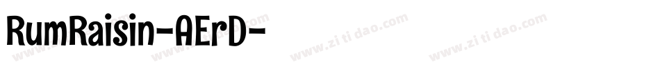 RumRaisin-AErD字体转换