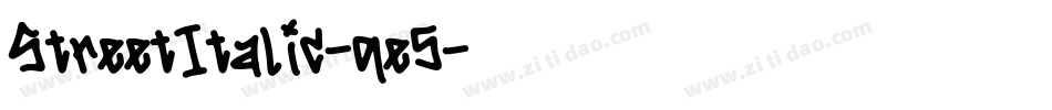 StreetItalic-qe5字体转换