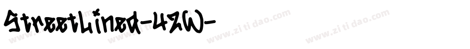 StreetLined-42W字体转换