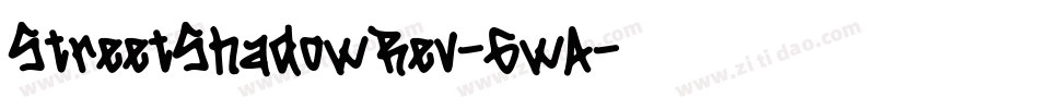StreetShadowRev-6wA字体转换