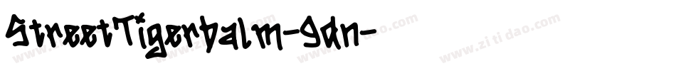 StreetTigerbalm-9dn字体转换