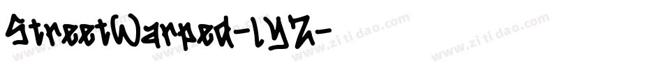 StreetWarped-lYZ字体转换