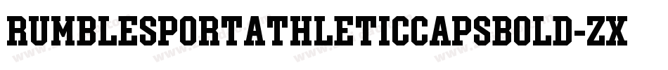 RumblesportathleticcapsBold-ZxDJ字体转换