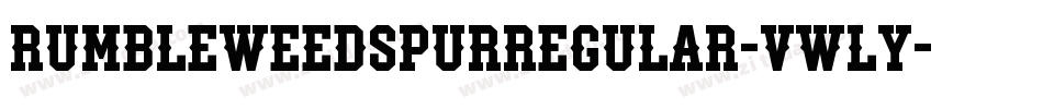 RumbleweedspurRegular-VwLy字体转换