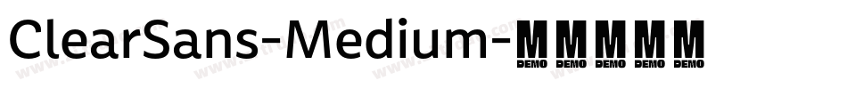 ClearSans-Medium字体转换