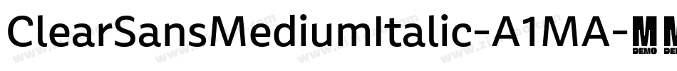 ClearSansMediumItalic-A1MA字体转换