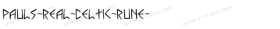 Pauls-Real-Celtic-Rune字体转换