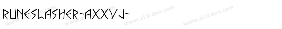 RuneSlasher-axxVJ字体转换