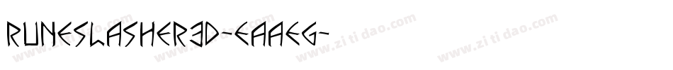 RuneSlasher3D-EaaEg字体转换