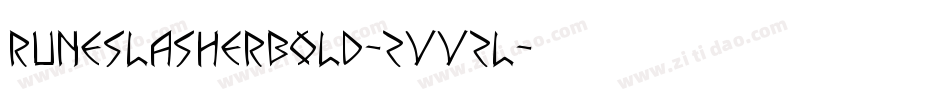 RuneSlasherBold-ZVVZl字体转换