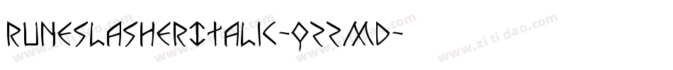 RuneSlasherItalic-qZZmd字体转换