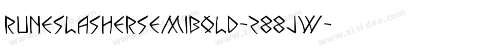 RuneSlasherSemiBold-z88jw字体转换