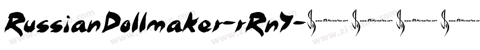 RussianDollmaker-rRn7字体转换