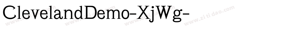 ClevelandDemo-XjWg字体转换