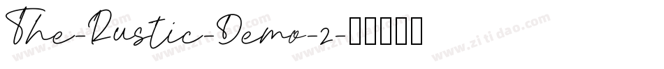 The-Rustic-Demo-2字体转换