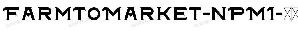 FarmToMarket-nPM1字体转换