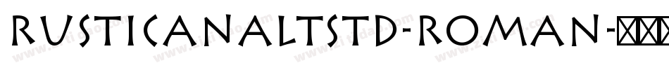 RusticanaLTStd-Roman字体转换