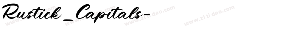 Rustick_Capitals字体转换
