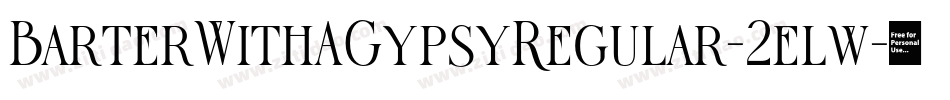 BarterWithAGypsyRegular-2elw字体转换