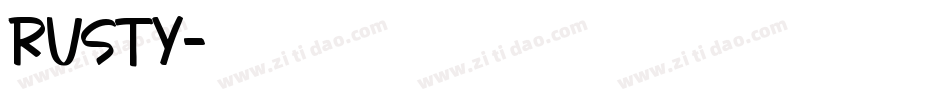 Rusty字体转换