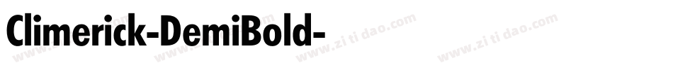 Climerick-DemiBold字体转换