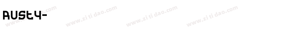 Rusty字体转换