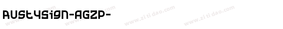 RustySign-AGZp字体转换