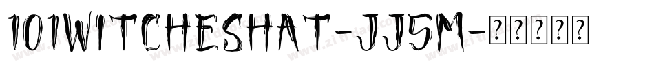 101WitchesHat-JJ5M字体转换