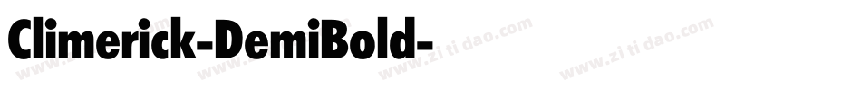 Climerick-DemiBold字体转换
