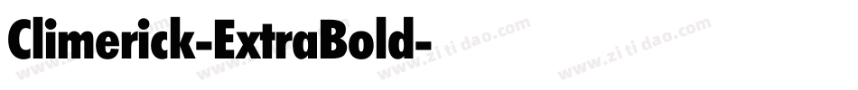 Climerick-ExtraBold字体转换