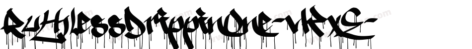 RuthlessDrippinOne-vKxE字体转换