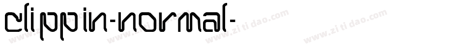 Clippin-Normal字体转换