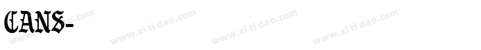 CANS字体转换